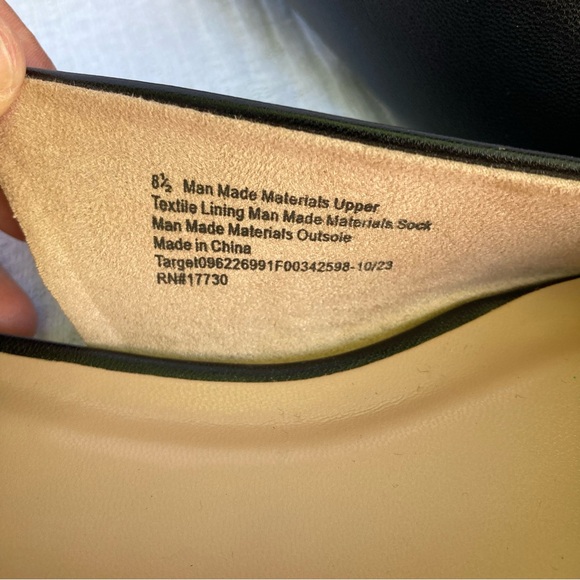 A. New Day  Black PointedSling BackFlats size 8.5 - Picture 6 of 6